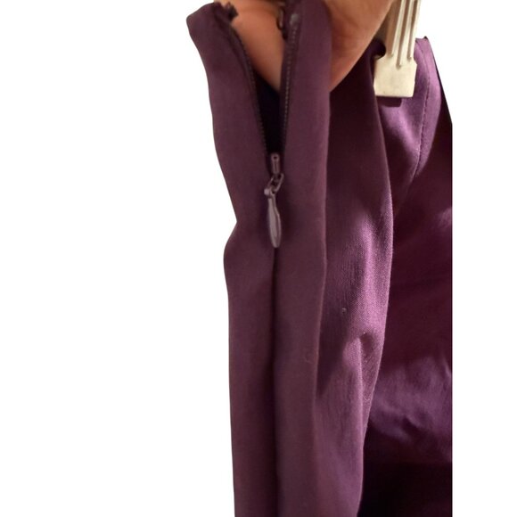New  Womens Purple Pearl Stretch Pants Size 14 Rayon/Nylon Blend - Picture 5 of 6